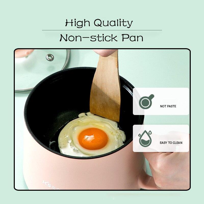 Multifunction Cooking Machine Non-stick Pan Electric Rice Cooker Stainless Steel Cook Pot Household Dormitory Hot Pot 1-2 People