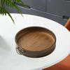 Decorative Round Serving Tray Coffee Table Bathroom Countertop Organizer Jewelry for Home