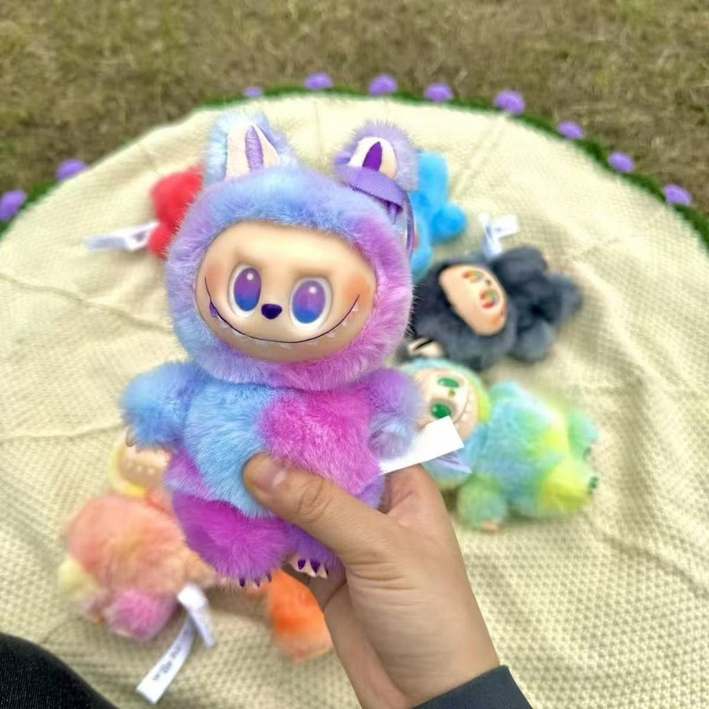 Высококачественная игрушка Labubu Monster Box Сердце Макарон Серия Сиденье ПВХ Подвеска Кукла Модель Монстр Реплика Брелок Детские Плюшевые Игрушки Подарки на День Рождения