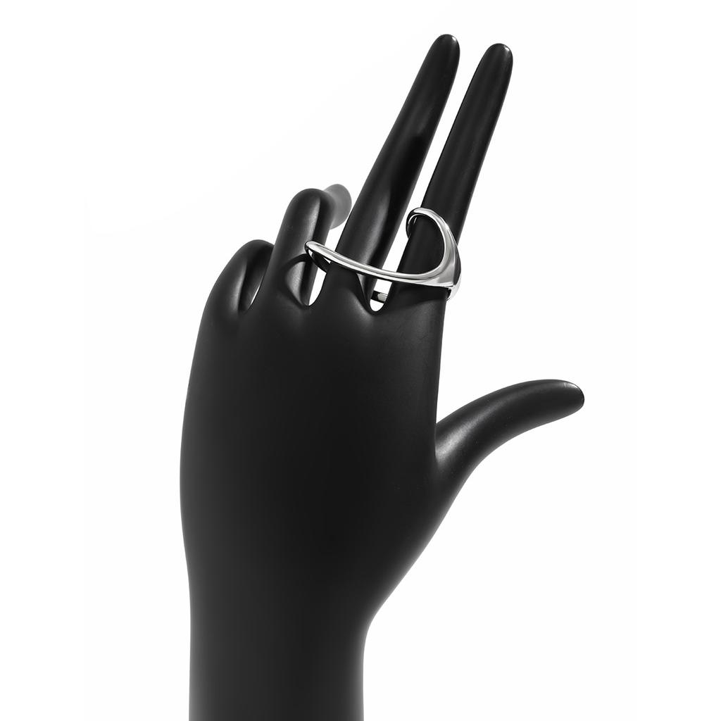 Винтажное простое кольцо с полым открытым дизайном неправильной формы для женщин, свадебное, классическое, парные кольца для пальцев, эстетичные Y2K аксессуары