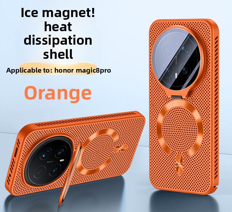 Чехол для Huawei Honor Magic 8 Pro Жесткий с теплоотводом Магнитный MagSafe Подставка для объектива Защитная задняя крышка Для Magic 8 8Pro Корпус