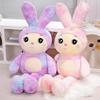 Plush Toy Colorful Rabbit Doll Cute Little White Rabbit Doll Throw Pillow Doll Give Girlfriend Birthday Gift Girl