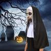 Хэллоуин Монахиня Ужас Маска Косплей Страшные Латексные Маски С Шалью Шлем На Всё Лицо Реквизит Для Хэллоуинской Вечеринки