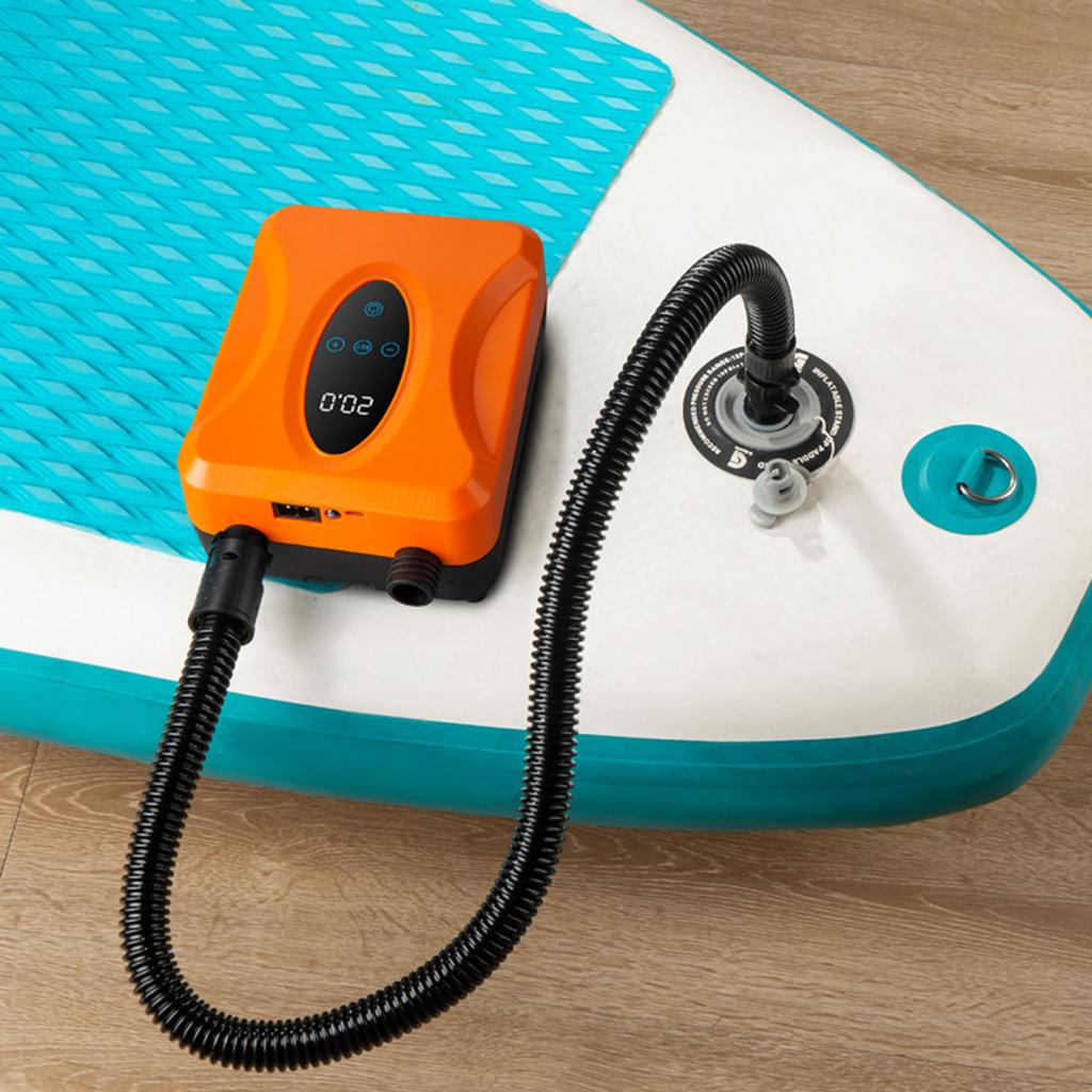 SUP Electric Pump for Paddle Board Portable Rechargeable Touchscreen Control with LED Light Inflator and Deflator for