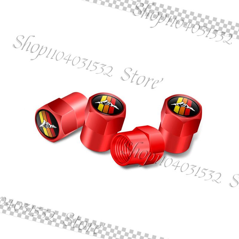 4Pcs Three-color Emblem Car Wheel Tire Valve Caps Tyre Stem Airdust Waterproof Covers For Toyota 4Runner Highlande Tacoma Rav4