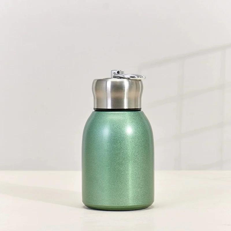 Mini Insulated Vacuum Thermal Mug, Portable Flasks & Thermoses Coffee Cup Hot Cold Drink Water Bottle for Travel Camping Hiking