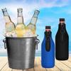 Beer Bottle Cooler Sleeves With Zipper For Party,Beer Holder Black