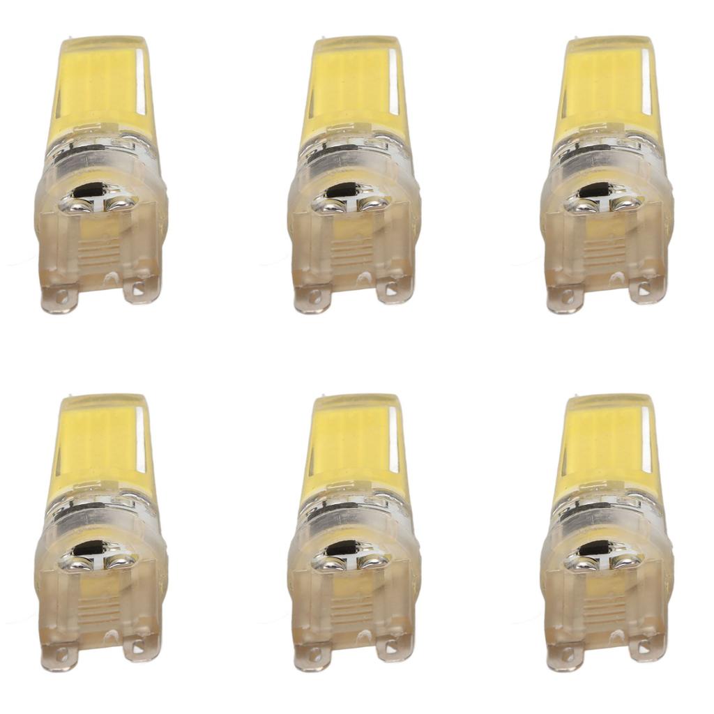 6pcs G9 LED Light Bulb COB Dimmable Professional G9 LED Bulb Replacement for Wall Lamps Table Lamps 220V