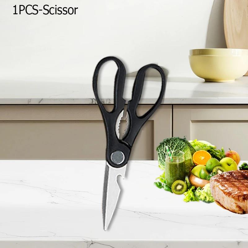 Household Japanese Scissors Stainless Steel Kitchen Shears for Cutting Vegetable Bone Scissor Kitchen Multi-Purpose Scissors5