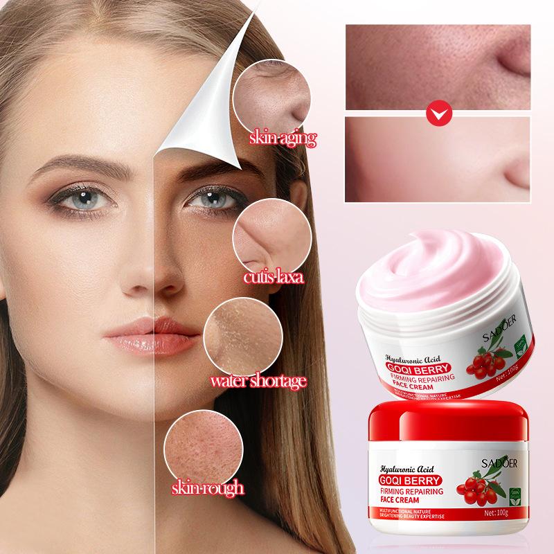 Укрепляющий крем против морщин с ягодами годжи 100 г SADOER Skin Rejuvenation Delicate Cream