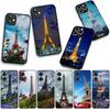 Phone Cover Love Paris Eiffel tower pink Casing for Apple iPhone 17 16 11 Pro XS Max XR 6 7 8 Plus + 16E SE 2020 Air 5 8+ Case
