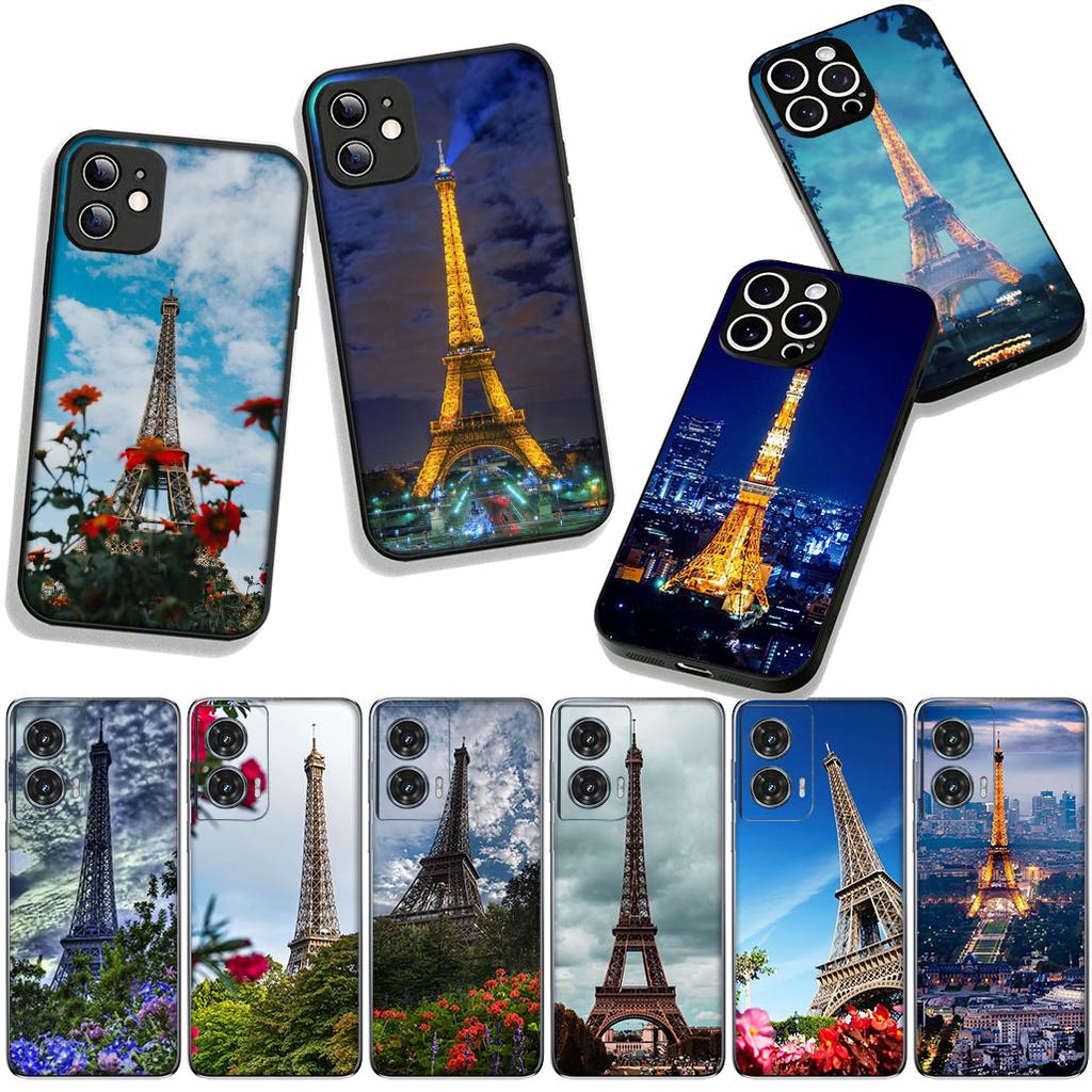 Phone Cover Love Paris Eiffel tower pink Casing for Apple iPhone 17 16 11 Pro XS Max XR 6 7 8 Plus + 16E SE 2020 Air 5 8+ Case