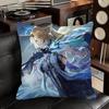 Cartethyia Wuthering Waves Игровой Наволочка Квадратная Подушка Спальня Диван Отдых Удобная Подушка Автомобиль Домашний Декор