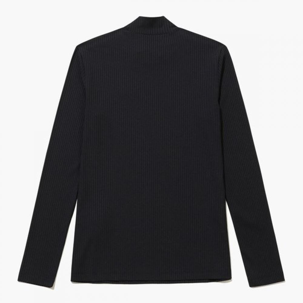 MunSingwear Women S Ribbed Mock Neck Black Inner Mr122ltl14