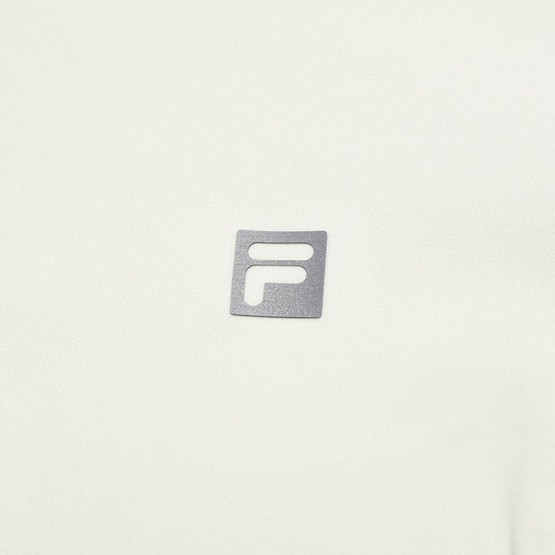 Fila Женская футболка с длинным рукавом, облегающий крой, из серии "Фитнес", простая спортивная повседневная тренировочная модель, белая, A11W611205FIV