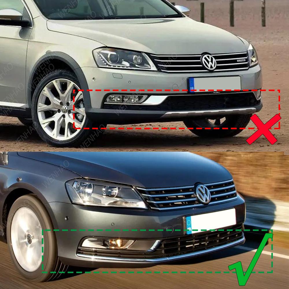 Передний бампер, противотуманная фара, решетка для VW Passat B7, седан, вариант 2011-2015, автомобильная литая полоса, украшение для противотуманной фары