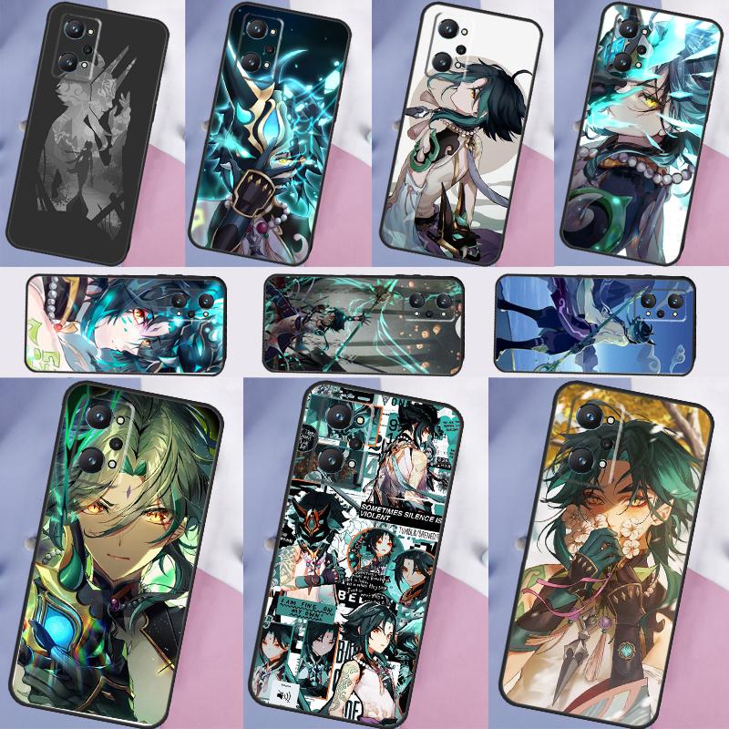 Чехол Xiao Genshin impact Для Realme GT Neo 5 3 2 C55 C35 C33 C31 C30 C25 C21Y C15 C11 Realme 10 8 9 11 Pro Plus