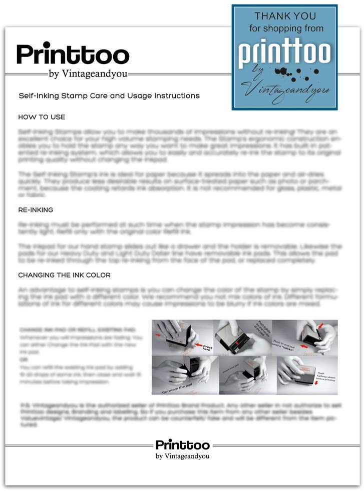 Shiny Date Stamp Self Inking With Received By Text Ofiice Stationery Rubber Stamper