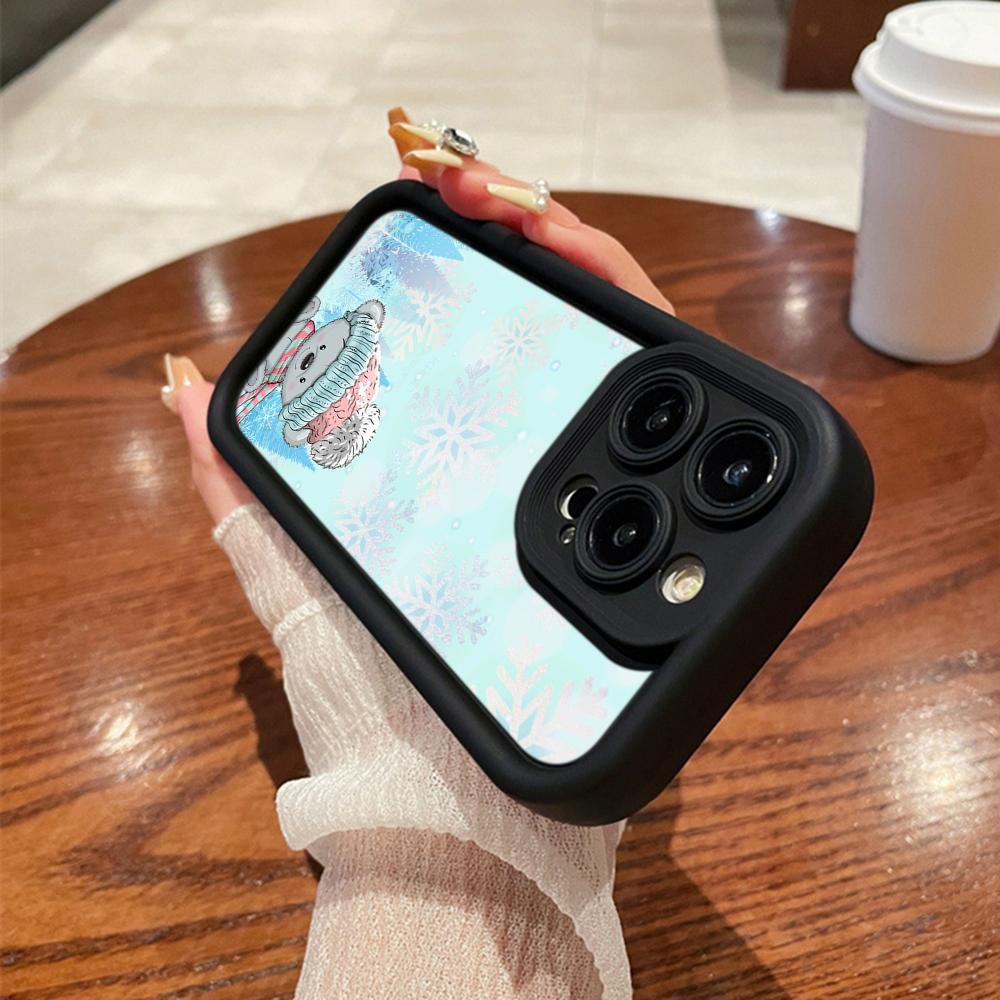 N116 Счастливого Рождества С Новым годом арт Мягкие чехлы для телефонов Angel Eyes для iPhone 16 15 14 13 11 Pro Max 8 7 6s Plus 12 mini XR XS Max Противоударный чехол