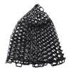 Fly Fishing Replacement Net Deepened Fishing Rubber Net Fishing Landing Netbag Parts Black Depth 32cm