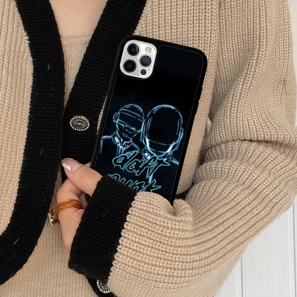 D-Daft Punk Группа Франция PC+TPU Ударопрочный Защитный Чехол для Телефона Для IPhone17 14 15 16 Pro Max 13 12 11 17 Air