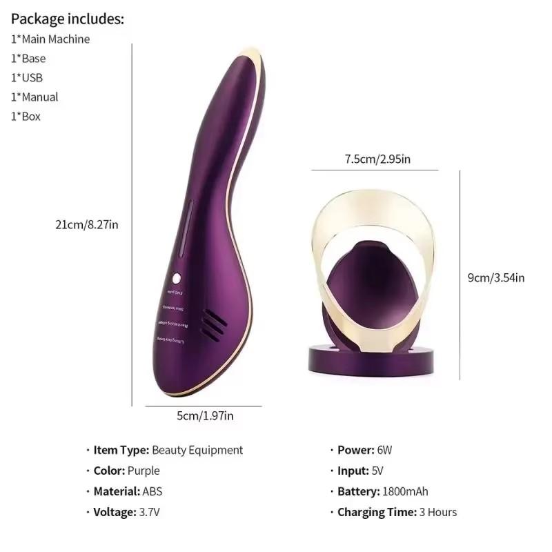 Аппарат для подтяжки лица с горячей и холодной терапией EMS, устройство для подтяжки кожи, массажер для лица, шеи и тела, подбородка, V-образная линия для кожи, против морщин