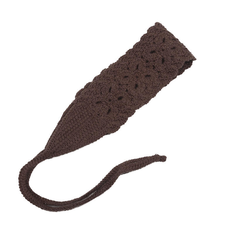 Бохо женская цветочная вязаная повязка на голову красочная тканая алая повязка на голову винтажные аксессуары для волос