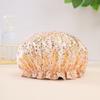 Waterproof Shower Cap Double Elastic Shower Cap Dustproof And Smokeproof Shampoo