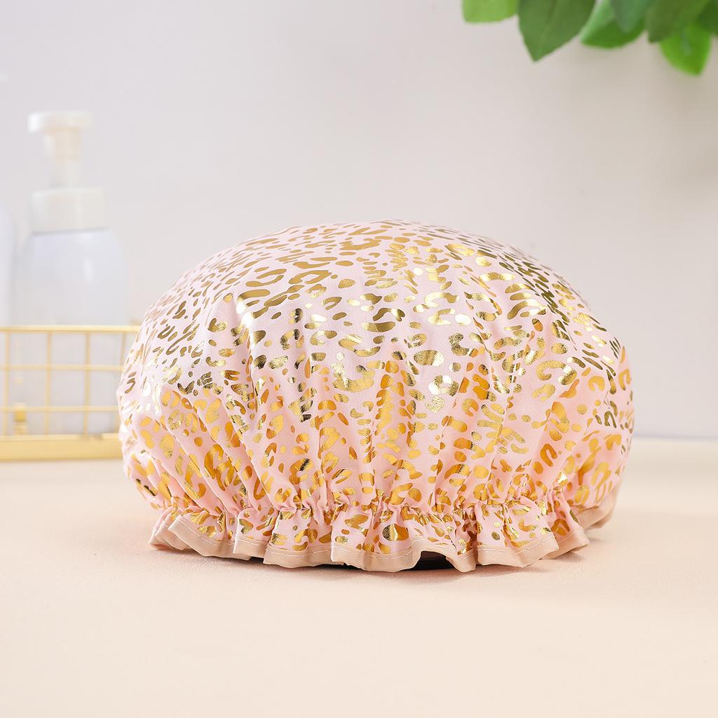 Waterproof Shower Cap Double Elastic Shower Cap Dustproof And Smokeproof Shampoo
