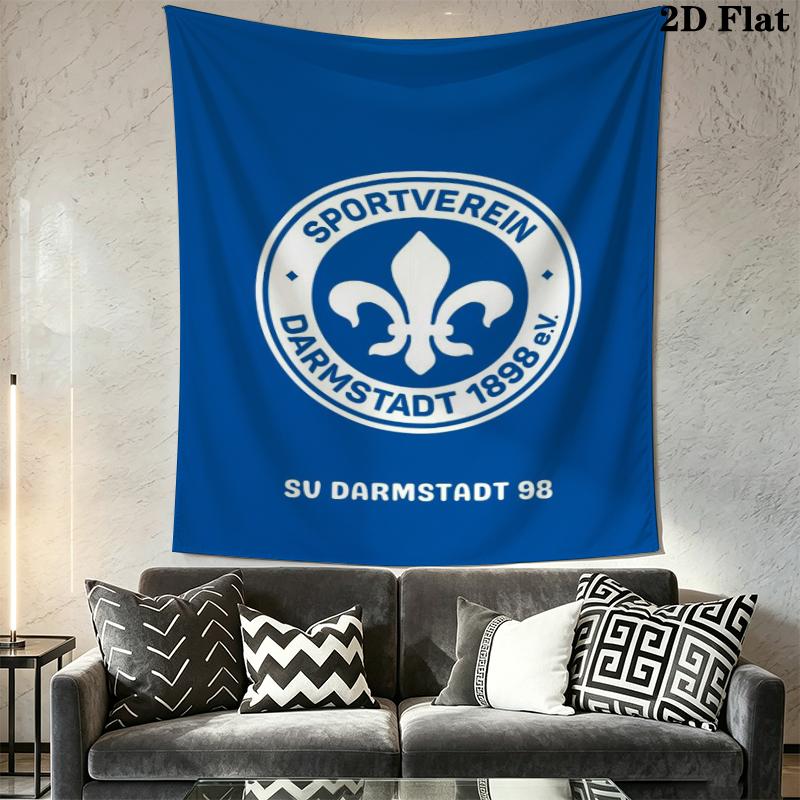 SV Darmstadt 98 Wall Tapestry Aesthetic Wall Hanging Printed Fabric Blanket Decorative Tapestries for Bedroom Living Room Home Decor