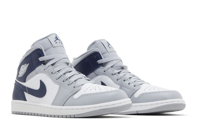 Jordan 1 Серый волк Полуночный синий