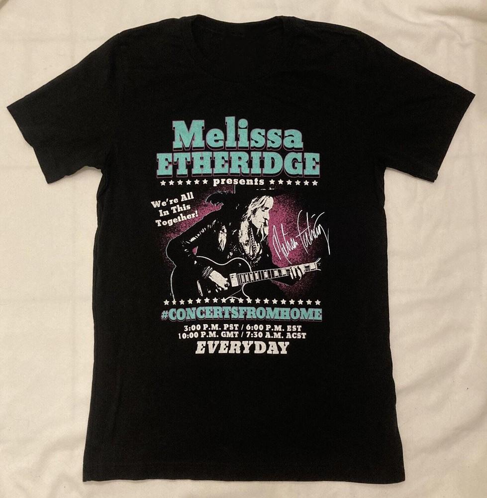 Vtg Melissa Etheridge 2020 Tour Cotton Black All Size Unisex Shirt
