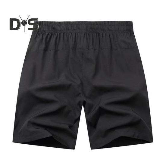 Мужские пляжные шорты с эластичной резинкой на талии, быстросохнущие, повседневные короткие брюки с укрепленными карманами, уличная одежда