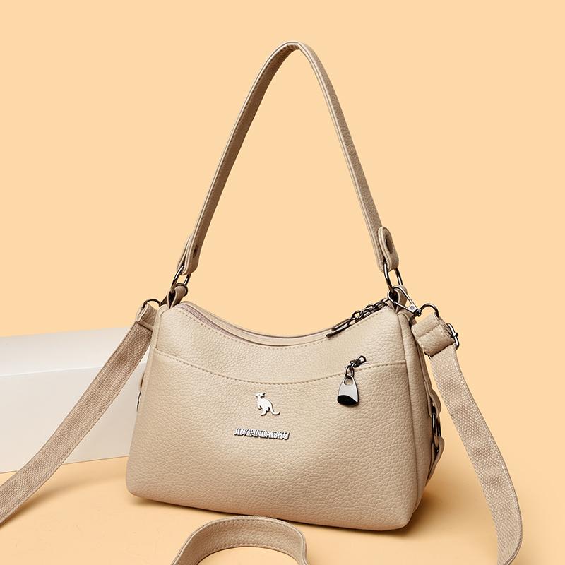 Женская сумка через плечо из ПУ большой вместимости