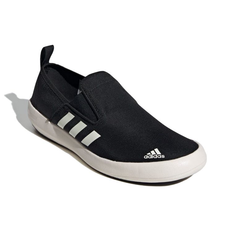 adidas B Кроссовки слипоны DLX спортивные нескользящие прочные низкие повседневные унисекс черные FU9246