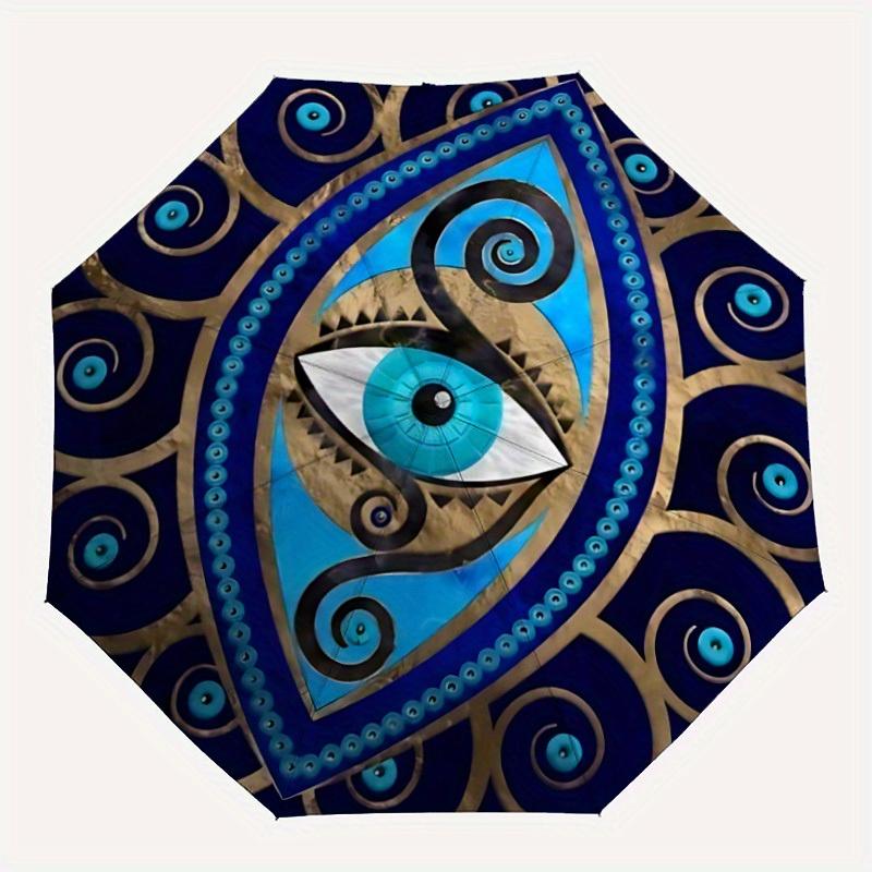 1pc Mystic Eye Automatic Open/Close Umbrella, Portable Folding umbrella for Everyday Use yy250826015