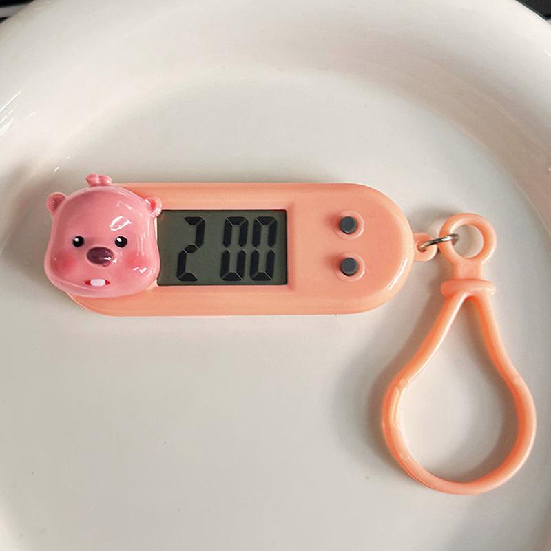 Милые петлевые подвесные цифровые электронные часы рюкзак брелок сумка кулон многофункциональные электронные часы мини-часы таймер подарок