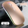 Перезаряжаемая Bluetooth-мышь OLOEY, бесшумная, со светодиодной подсветкой и индикатором заряда батареи