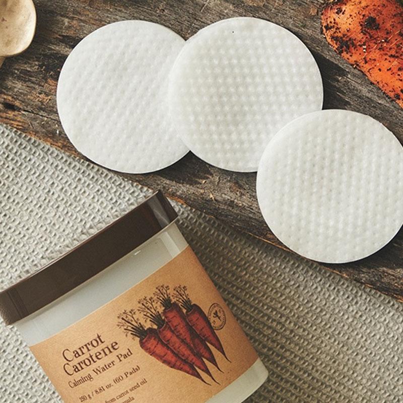 Skinfood Морковные Каротиновые Успокаивающие Пады – Веганские Тонер-Пады для Снятия Покраснений, Сделано в Корее