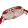 Luxury Davena Spin Snow Flower Women's Watch Japan Mov't Crystal Lady Hours Fine Fashion Real Leather Bracelet Girl's Gift Box
