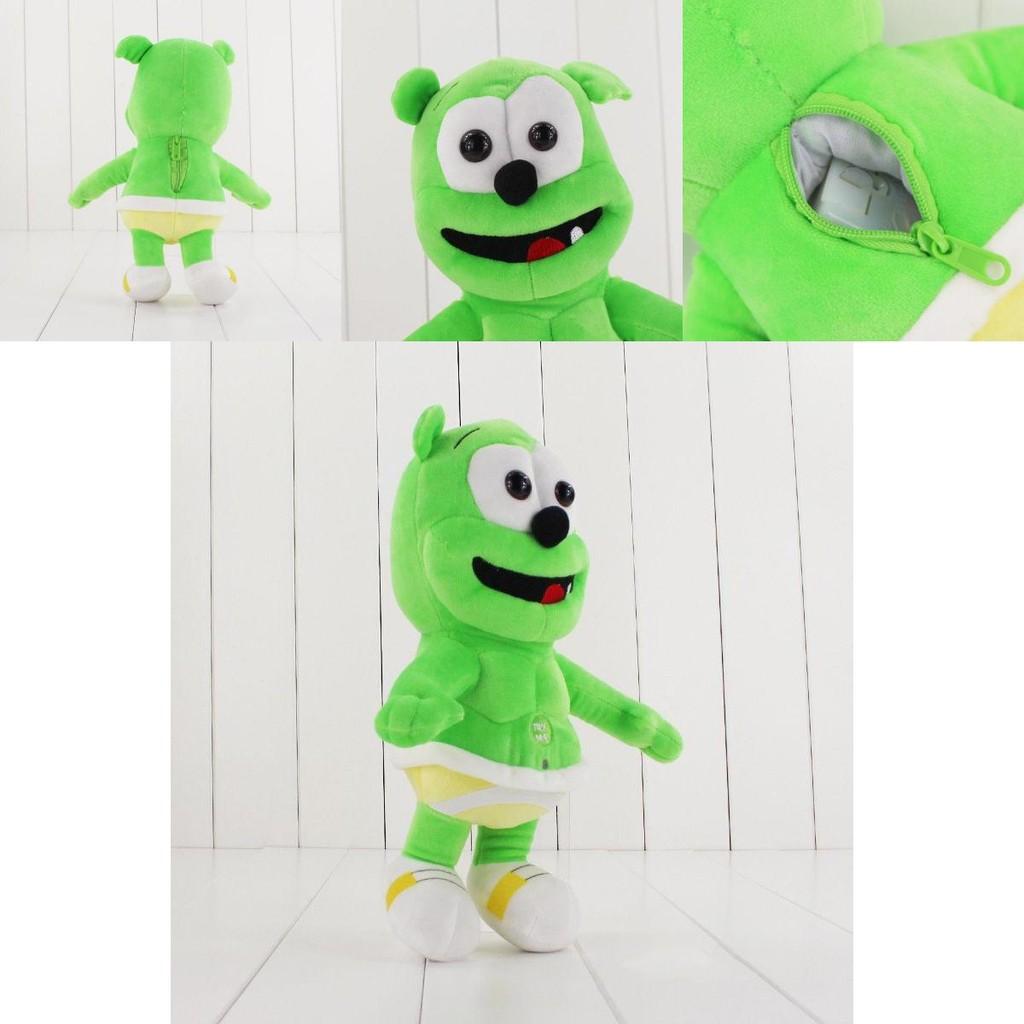 Charming Singing Gummy Bear Plush Doll Ultra Soft Crystal Fabric Stuffed Animal Gift