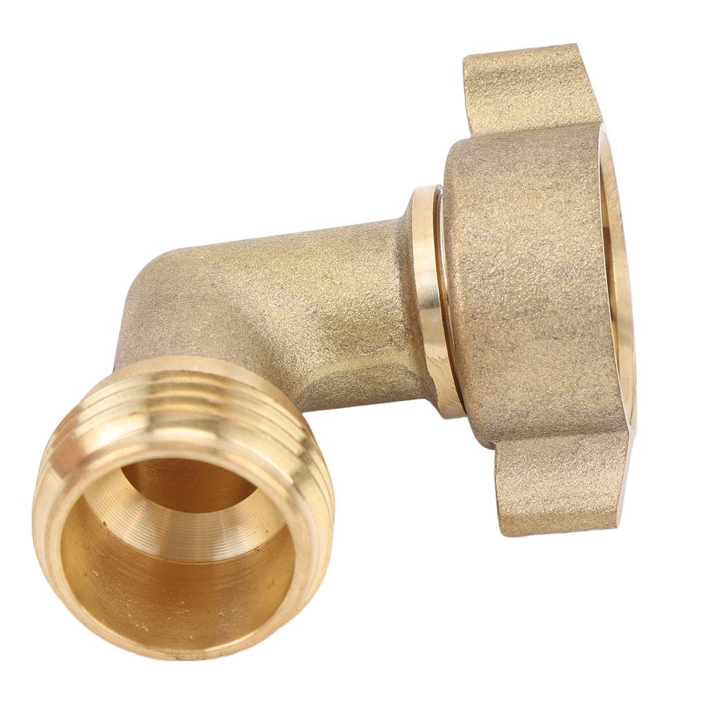 90 Degree Water Hose Elbow Solid Brass Construction 3 4inch Thread Water Inlet Adapter for RV Motorhome Trailer Marine
