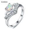 Lindon Classic Copper Alloy Zircon Ring Ladies Jewelry Wedding Promise Party Gift