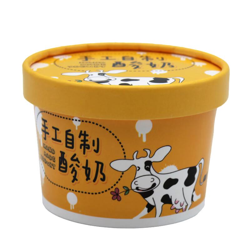 Shixun 130ml Double-Film Yogurt & Cream Cheese Paper Bowls, 400 Sets