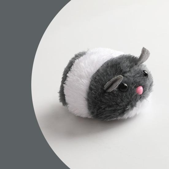 Кошки Дергающаяся мышь Интерактивная игрушка для кошек Подвижная вибрирующая мышь Пушистая плюшевая игрушка-мышь для кошек Котят Домашних животных Развлечение для домашних упражнений