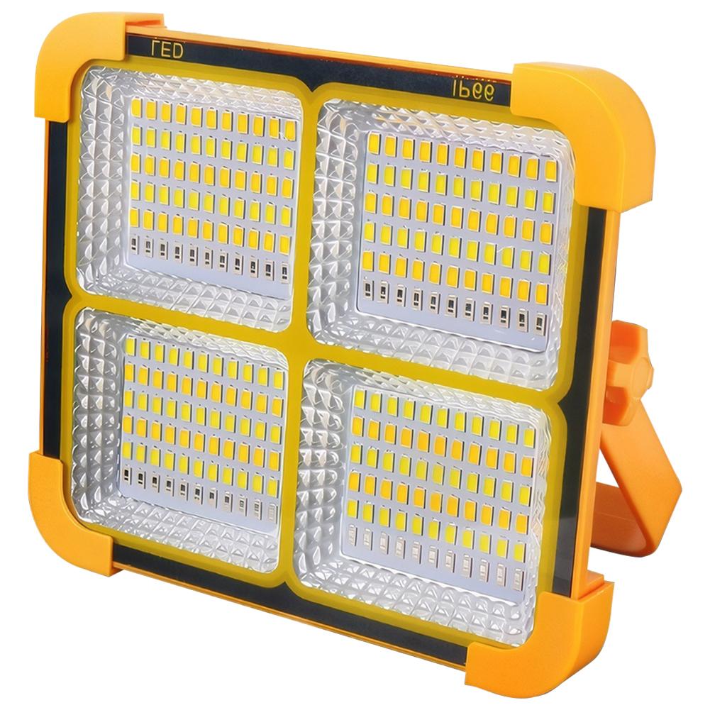 Solar Flashlight with Stand Holder 400W LED Solar Floodlight IP66 Waterproof Searchlight USB Rechargeable Emergency Repair Light