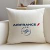 A-Air F-France Cushion Cover Natural Linen Pillowcase Set, All-In-One Decor For Sofa, Bedroom & Chair