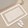 Modern Simple Non-slip Mat Household Bathroom Entrance Suction Mat Simple Line Diatom Mud Mat