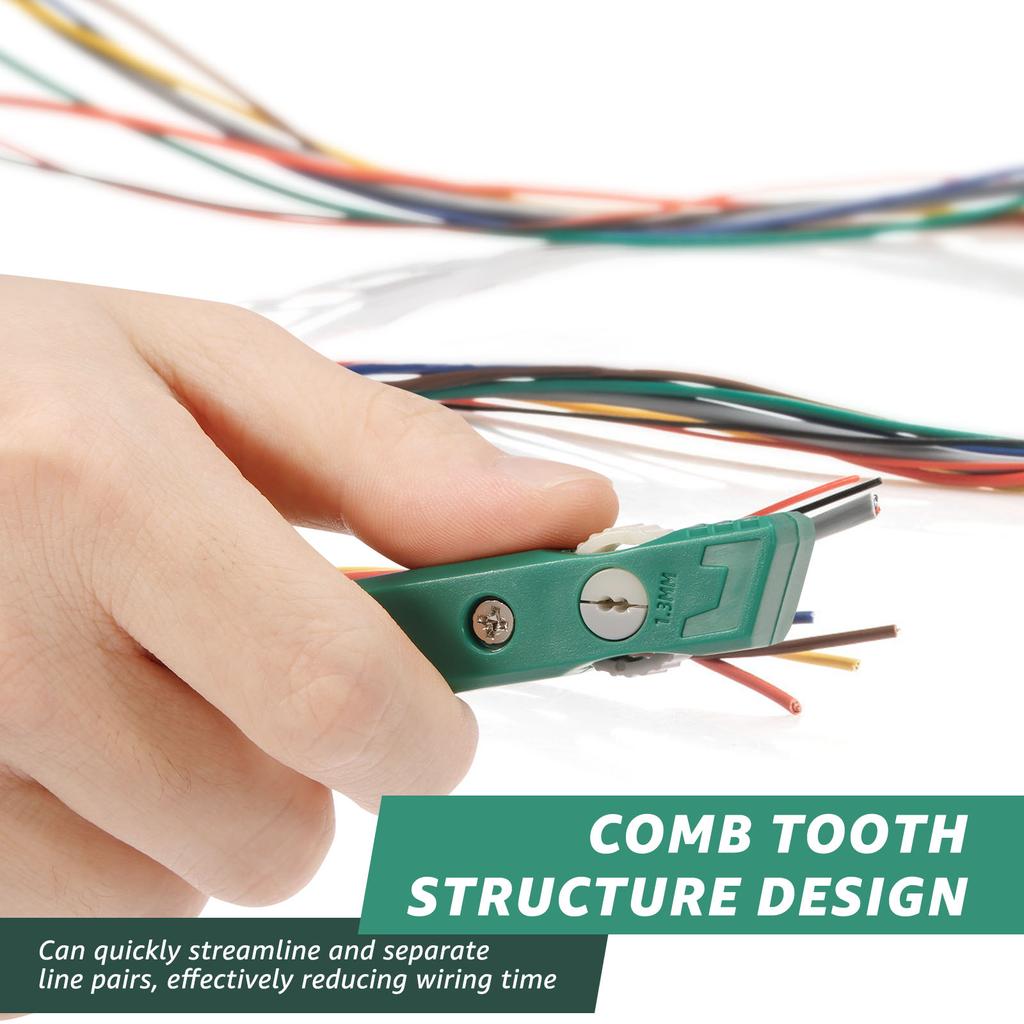 2Pcs Network Cable Untwist Tool Telephone Wires Pair Separator 1.3mm Engineer Wire Straightener Combing Pair Separator Tool