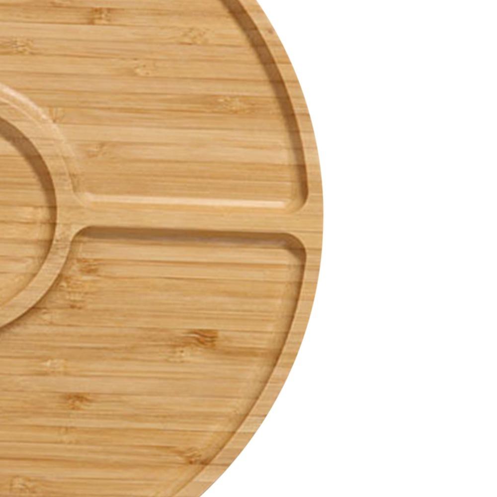 Bamboos Tea Tray Thickened Tea Platter Water‑proof Serving Plate Dried‑fruits Holding